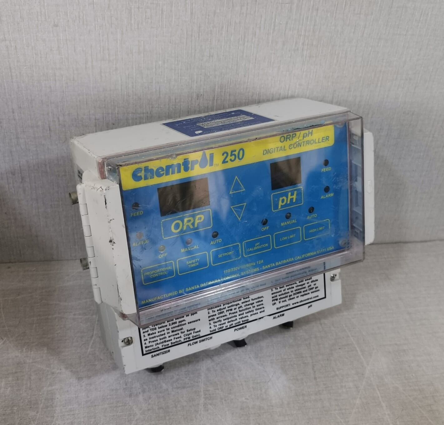 USED Chemtrol 250 ORP/pH Digital Controller CH250 Santa Barbara