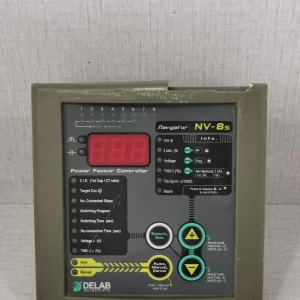 USED Delab NV-8S NAVIGATOR POWER FACTOR CONTROLLER - WITH BROKEN PART