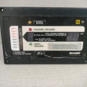 USED SQUARE D 43134-007-50 LINE ISOLATION MONITOR ISO-GUARD - WITHOUT ANY ACCESSORIES