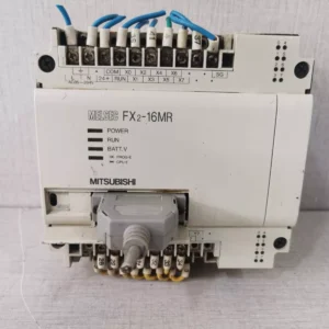 USED MITSUBISHI MELSEC FX2-16MR AC85-264V 50-60HZ 30VA MAX PROGRAMMABLE CONTROLLER
