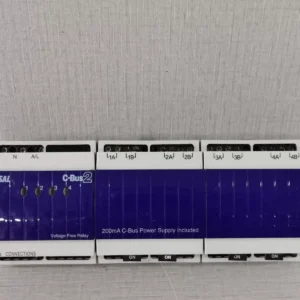 USED CLIPSAL C-BUS2 L5504RVF20/LE5504TRVF20 4-CHANNEL VOLTAGE FREE RELAY (MFG YEAR - 2004)