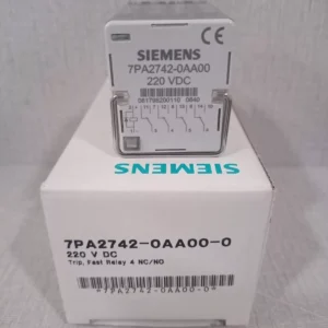 SIEMENS 7PA2742-0AA00-0 TRIP FAST RELAY 4 220 VDC / New – Open box