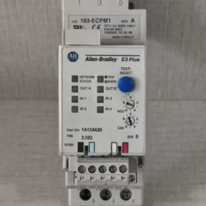 USED Allen-Bradley E3 Plus 193-EC2BB 3-15A Ser B With 193-ECPM1 Ser A