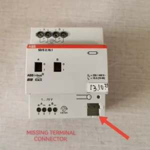 USED ABB SD/S 2.16.1 Switch Actuator 2CDG 110 079 R0011 - Missing Terminal Connector