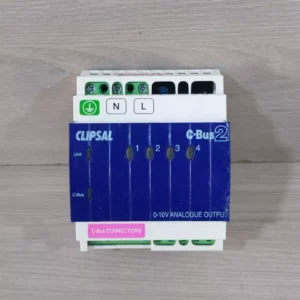 LOT 2 PCS. L5504AMP Clipsal 4-Channel Analog Output Unit (Mfg.2014) - FOR PARTS