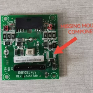 BENCHMARK 15B10857G2 REV. 1 CONTROL BOARD - With Missing Part/Component - Seller Refurbished