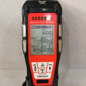 USED RIKEN KEIKI GX-6000 GAS DETECTOR BUL-6000-WITH BROKEN PART & WITHOUT ACCESSORIES