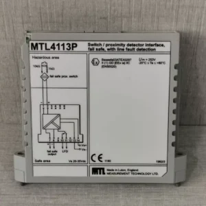 USED MTL MEASUREMENT MTL4113P SWITCH / PROXIMITY DETECTOR INTERFACE WITH BROKEN PART