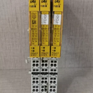 USED PILZ PSSu E F DI OZ 2 SAFETY I/O MODULE 312220 LOT 3 PCS- WITH DAMAGED PART