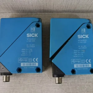 USED SICK WT34-B410 PHOTOELECTRIC SENSOR LOT 2 PCS-WITH BROKEN LOCK
