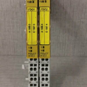 USED PILZ PSSu E F DI OZ 2 SAFETY I/O MODULE 312220 WITH Pi 312601 BASE LOT 2 PCS