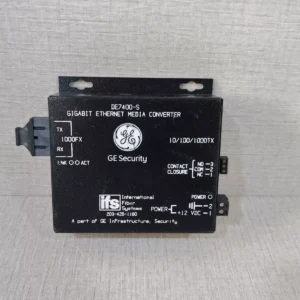 USED GE Security/IFS DE7400-S Two Port Gigabit Ethernet Media Converter