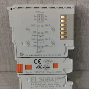 BECKHOFF EL3064 4XANALOG INPUT,SINGLE ENDED- NEW WITHOUT BOX