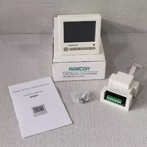 Flowcon AC803 (ON/OFF) LCD Room Thermostat - LOT 2 PCS. - NEW OPEN BOX