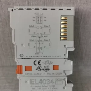 BECKOFF EL4034 4XANALOG OUTPUT,12 BIT - NEW WITHOUT BOX