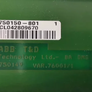 USED ABB 7501500-801 PCB Card for ABB REF542plus Base Unit