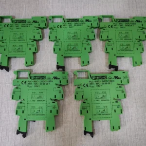 LOT OF 5 PCS PHOENIX CONTACT PLC-BSC-24DC/1/SEN INTERFACE RELAY 2966061 - NEW OPEN BOX