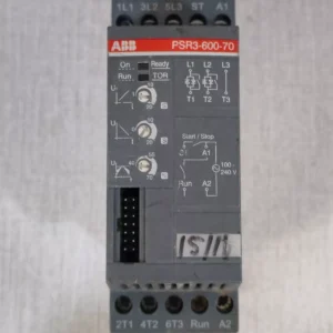 USED ABB PSR3-600-70 SOFT STARTER 1SFA896103R7000-WITH DAMAGED/BROKEN PART