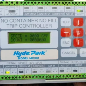USED HYDE PARK MC381 NO CONTAINER NO FILL TRIP CONTROLLER 100-240VAC