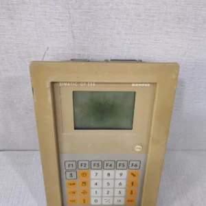 USED SIEMENS SIMATIC OP 396 OPERATOR PANEL 6ES5396-0UA11- W/ BLACK SPOT ON THE SCREEN