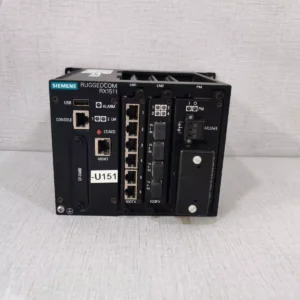 USED SIEMENS RUGGEDCOM RX1511 ETHERNET SWITCH 6GK60151BM2 - TESTED OK, NO ACCESSORIES