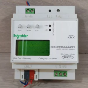 USED SCHNEIDER ELECTRIC MTN6725-0001 KNX DALI-GATEWAY REG-K/1/16(64)/64/IP1 100-240V