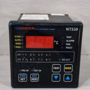 USED TECSYSTEM NT538 MODBUS INSIDE TEMPERATURE CONTROLLER 24-240 50/60Hz- W/O ACCS.