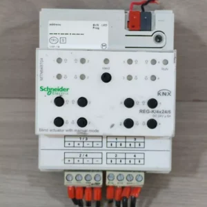 USED SCHNEIDER ELECTRIC MTN648704 REG-K/4X24/6 BLIND ACTUATOR - TRIED & TESTED