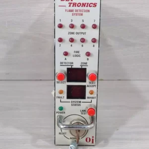 USED DET TRONICS R7494 B5001 003963-002 REV.C UV / IR CONTROLLER 8ZONE 8 CHANNEL