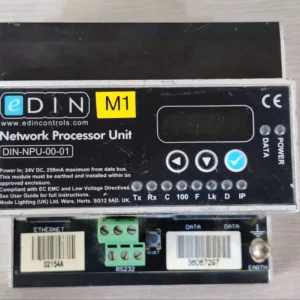 USED eDIN DIN-NPU-00-01 NETWORK PROCESSOR UNIT (BLACK)