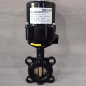 USED HONEYWELL V4ABFW16-065-112 ACTUATED BUTTERFLY VALVE 2 1/2" WAFER TYPE PN16