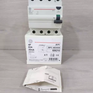 GE BPC 463/030 Circuit Breaker 4P 63A 30mA | 606210 - NEW OPEN BOX