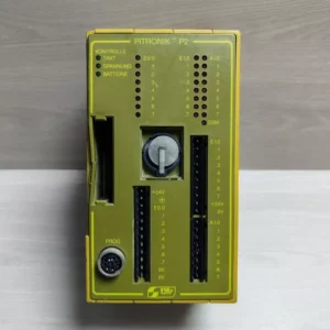 USED PILZ PITRONIK P2 PROGRAMMABLE LOGIC CONTROLLER SYSTEM WITH BROKEN PARTS