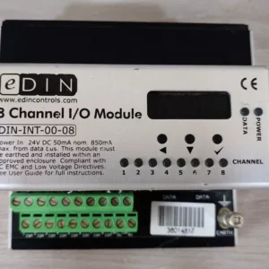 USED eDIN DIN-INT-00-08 8-Channel Input/Output Module