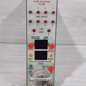 USED DET TRONICS R7494 B5001 UV/IR CONTROLLER 003955-003 REV.A 8ZONE 8 CHANNEL