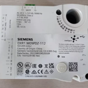 USED Siemens DXR1.M09PDZ-112 Room AS GDP Actuator