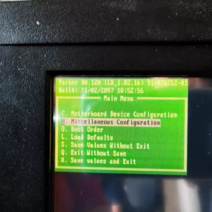 USED PARKER CTC XPR06VT-2P1 TOUCH SCREEN PANEL 12/24VDC - TRIED & TESTED