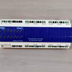 USED CLIPSAL L5512RVF 12 CH VOLTAGE RELAY (MFG. 2005) -W/O C-BUS POWER SUPPLY