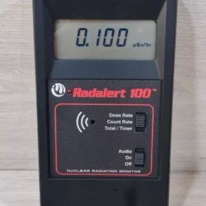 INTERNATIONAL MEDCOM RADALERT 100 R100X NUCLEAR RADIATION MONITOR- NEW W/O ACCS.