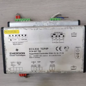 USED EMERSON EC3-X32 TCP/IP PCN 807 782 SUPERHEAT CONTROLLER EX4/5/6/7/8 REV 10130007