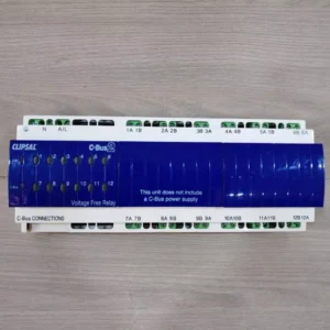 USED CLIPSAL L5512RVF 12 CH VOLTAGE FREE RELAY (MFG. 2019)- W/O C-BUS POWER SUPPLY