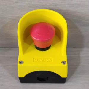 LOT 2 PCS. SIEMENS 3SU1801-0NA00-2AC2 Emergency Stop Button - Yellow - NEW OPEN BOX