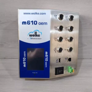 USED WOLKE VIDEOJET M610 OEM THERMAL INKJET PRINTER REV.1.2 24V- TRIED & TESTED