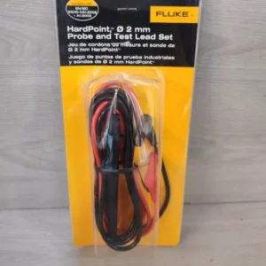 1 LOT 2PCS. FLUKE TL75-1 HARDPOINT, 2mm PROBE & TEST LEAD SET - NEW OPEN BOX
