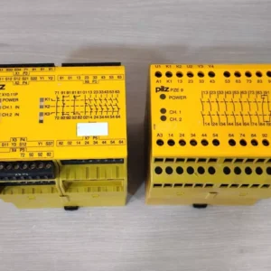 USED Pilz PNOZ X10.11P / 777750 and pilz PZE 9 / 774150 Safety Relays