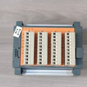 USED GANTNER INSTRUMENTS E.BLOXX A1-4 ANALOG PLC- WITH DAMAGED PART