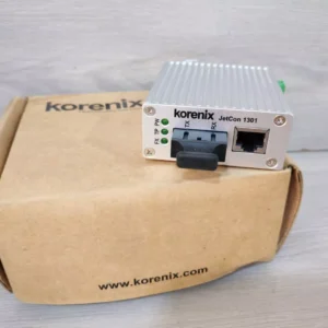 Korenix JetCon 1301-mw Converter, Fast Ethernet to Fibre Optic Ver: 1.1 - NEW OPEN BOX