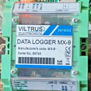 USED VILTRUS ELECTRONICS MBUS DATA LOGGER MX-9 12-30VDC - TRIED & TESTED