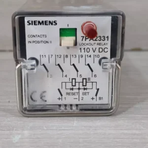 SIEMENS 7PA2331 LOCKOUT FAST RELAY 4 NC/NO PUSH BUTTON 11OVDC -W/O ANY ACCS. - New Open box