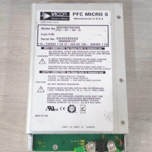 USED VICOR PFC MICRO S PS1-01-48-G 10-130112-12 REV A AC/DC CONVERTER - W/O ACCS.